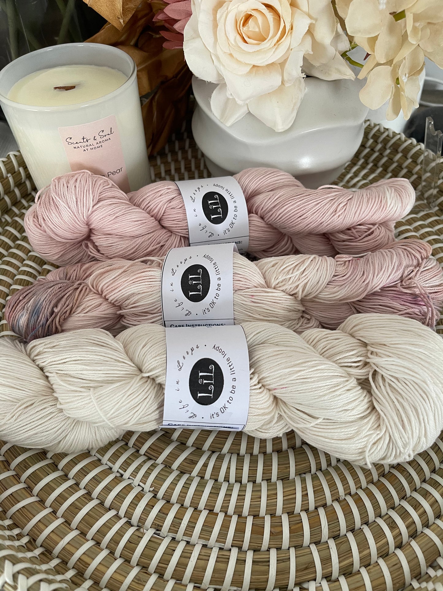 Hand-Dyed Cotton Yarn Boxes