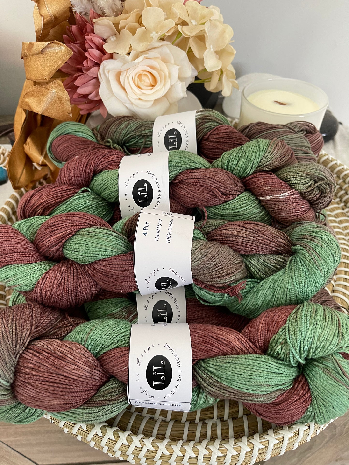 Hand Dyed Cotton Yarn - 100g Mix & Match