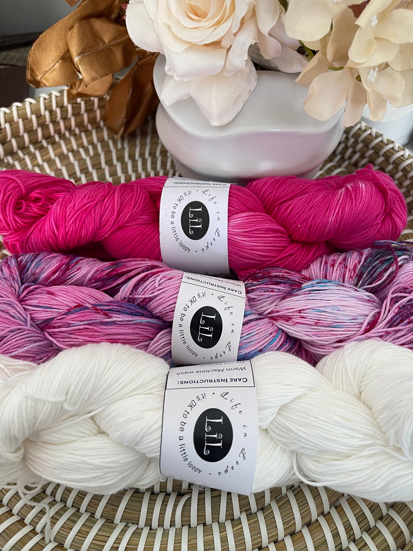 Hand-Dyed Cotton Yarn Boxes