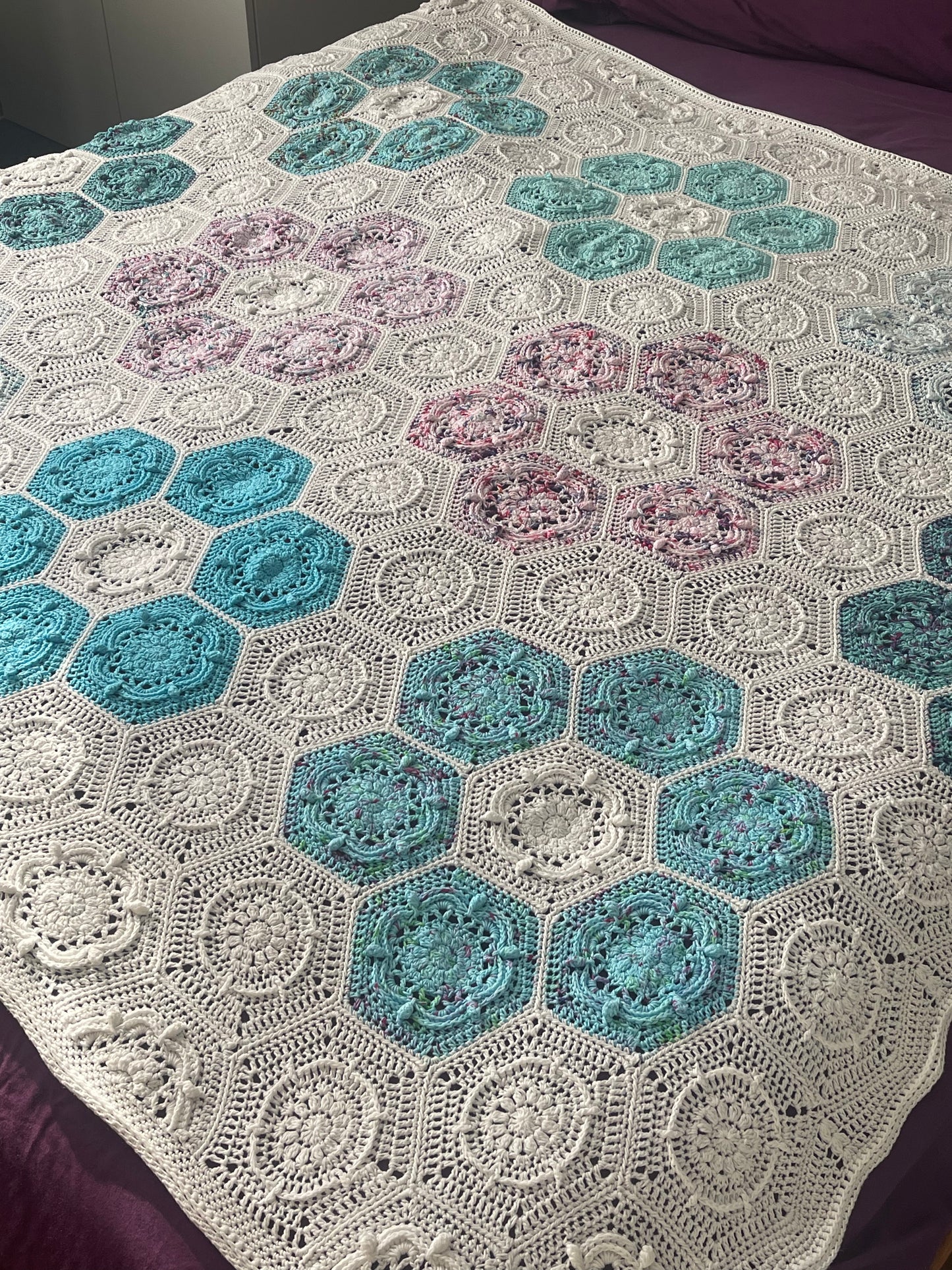 Hexi Blooms Crochet Pattern