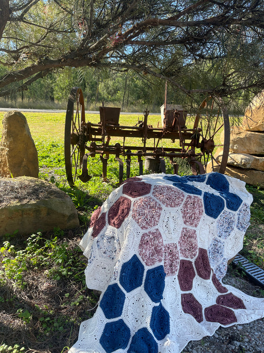 Hexi Blooms Crochet Pattern