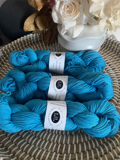 Australian Hand-Dyed Cotton Yarn - 100g Semi Tonal