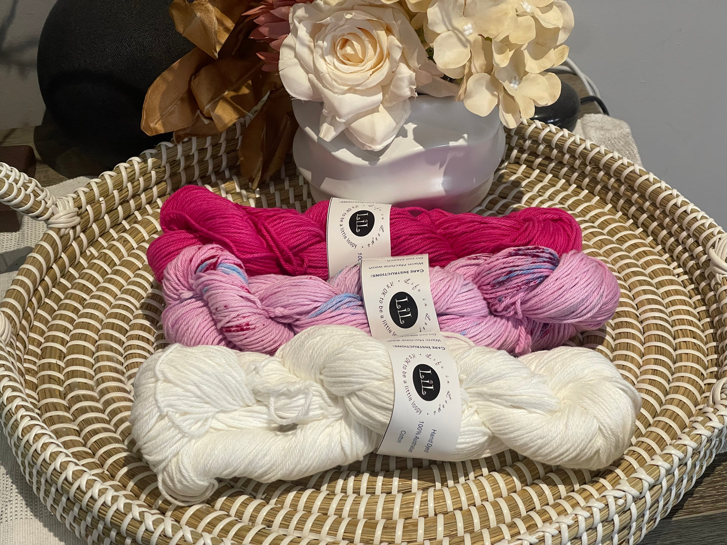 Hand-Dyed Cotton Yarn Boxes