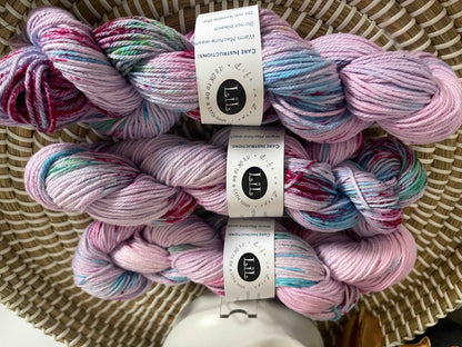 Hand Dyed Cotton Variegated Yarns 100g for Knitting and Crocheting Projects