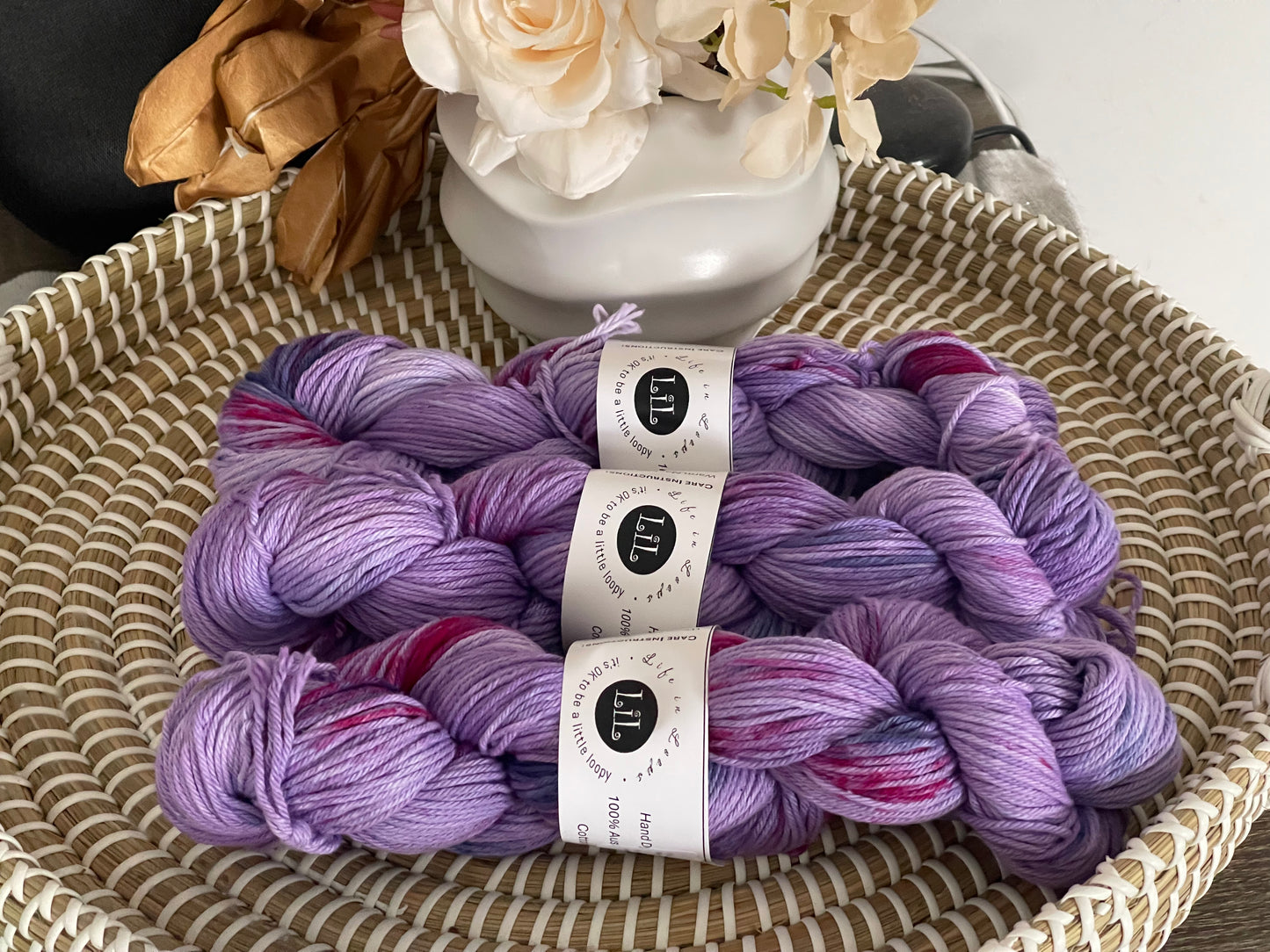 Hand Dyed Cotton Yarn - 100g Mix & Match