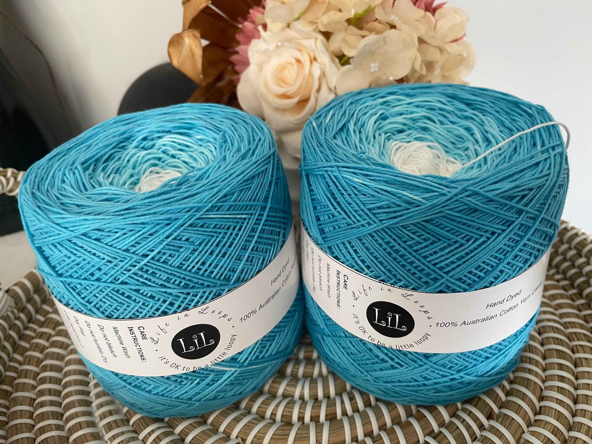 2025 - Hand Dyed Cotton Yarn - Yarn Cakes