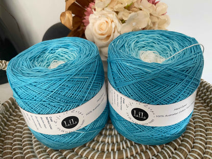 2025 - Hand Dyed Cotton Yarn - Yarn Cakes