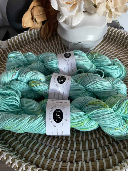 Hand Dyed Cotton Variegated Yarns 100g for Knitting and Crocheting Projects