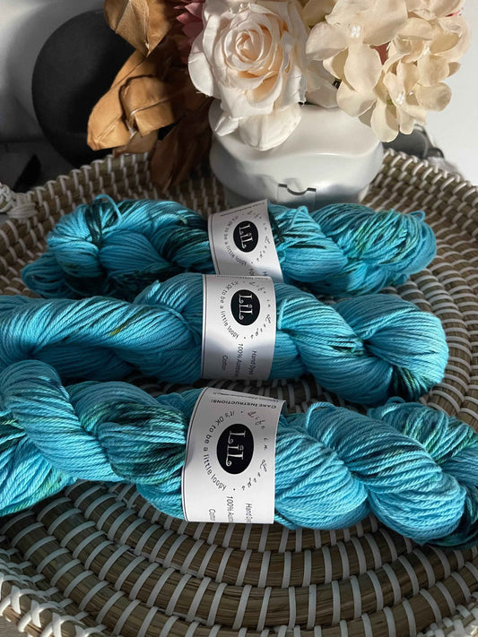 Hand Dyed Cotton Variegated Yarns 100g for Knitting and Crocheting Projects