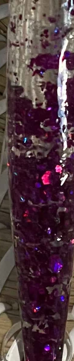 Magenta Twinkle Resin Crochet Hook – 3mm Clover Armour 💜✨