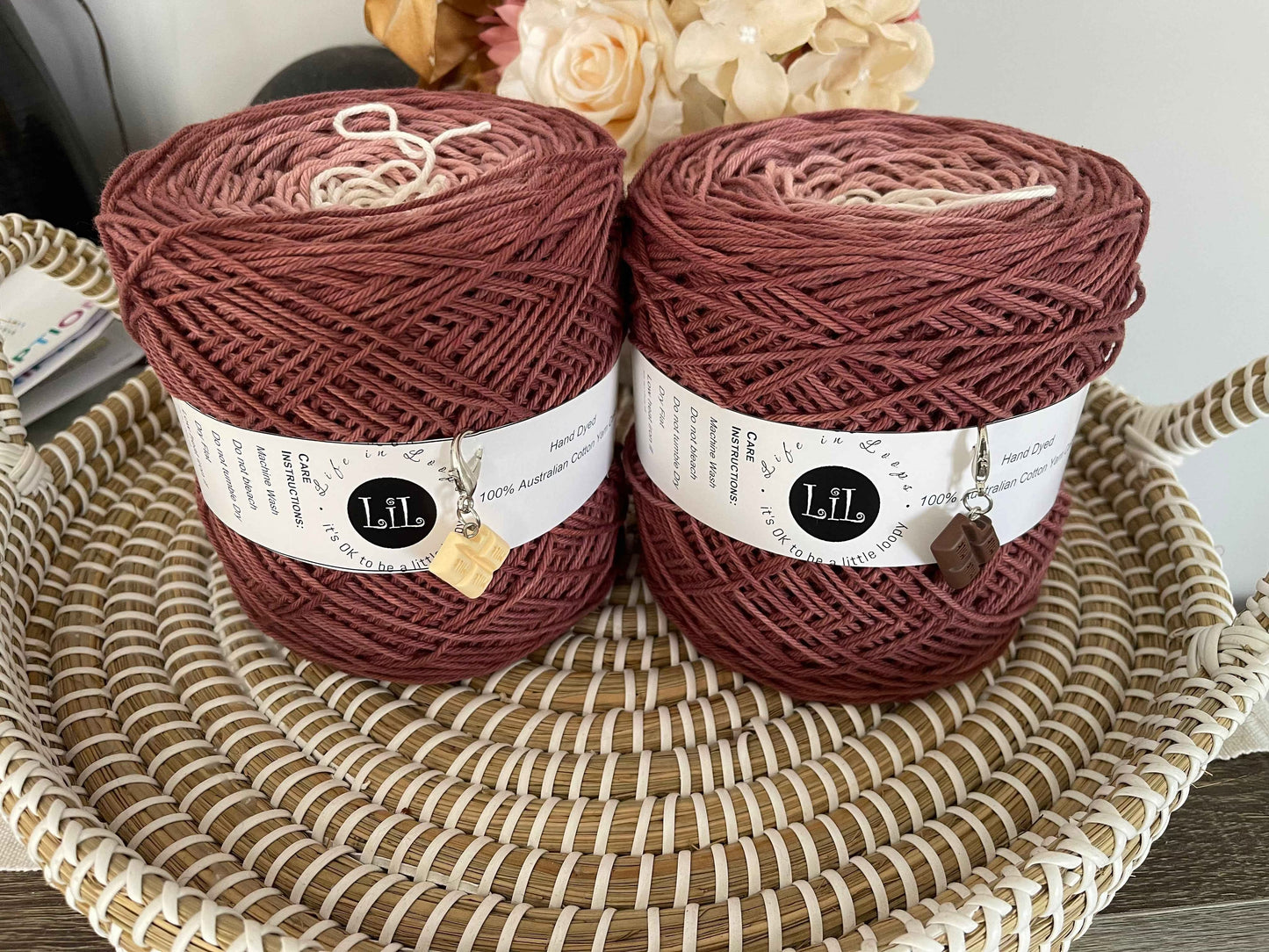 2025 - Hand Dyed Cotton Yarn - Yarn Cakes