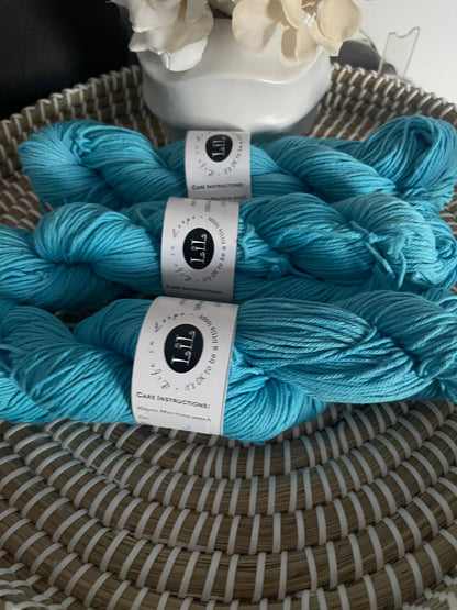 Australian Hand-Dyed Cotton Yarn - 100g Semi Tonal