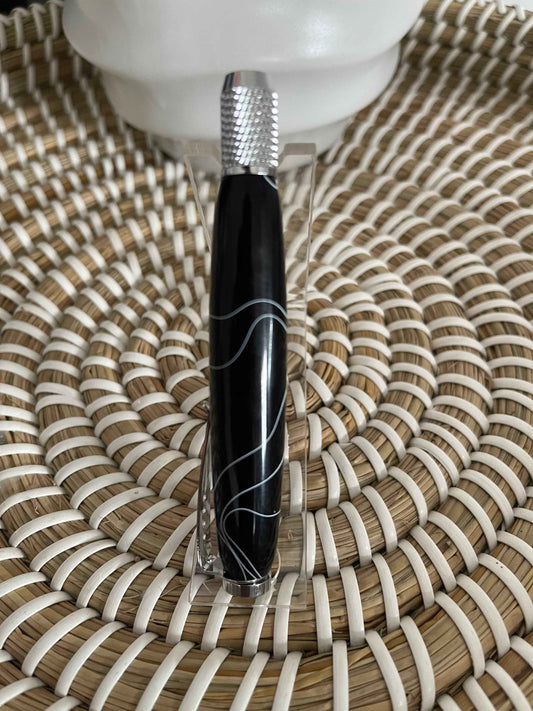 Midnight Ribbon Acrylic Claw-Style Interchangeable Crochet Hook Handle