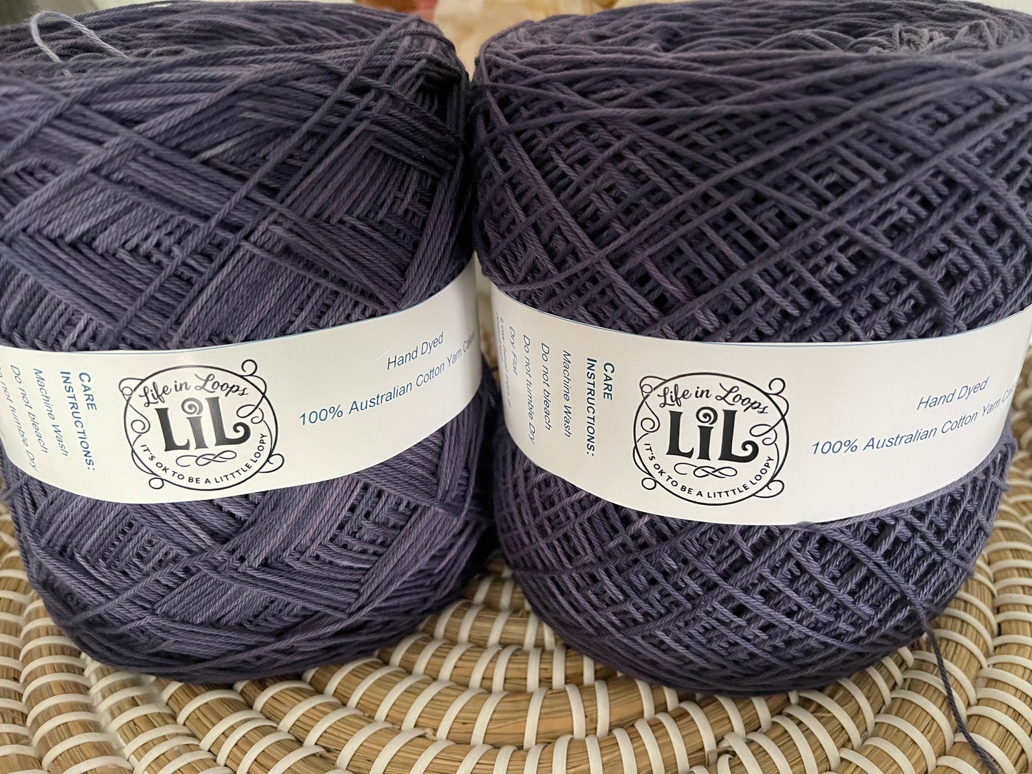 2025 - Hand Dyed Cotton Yarn - Yarn Cakes
