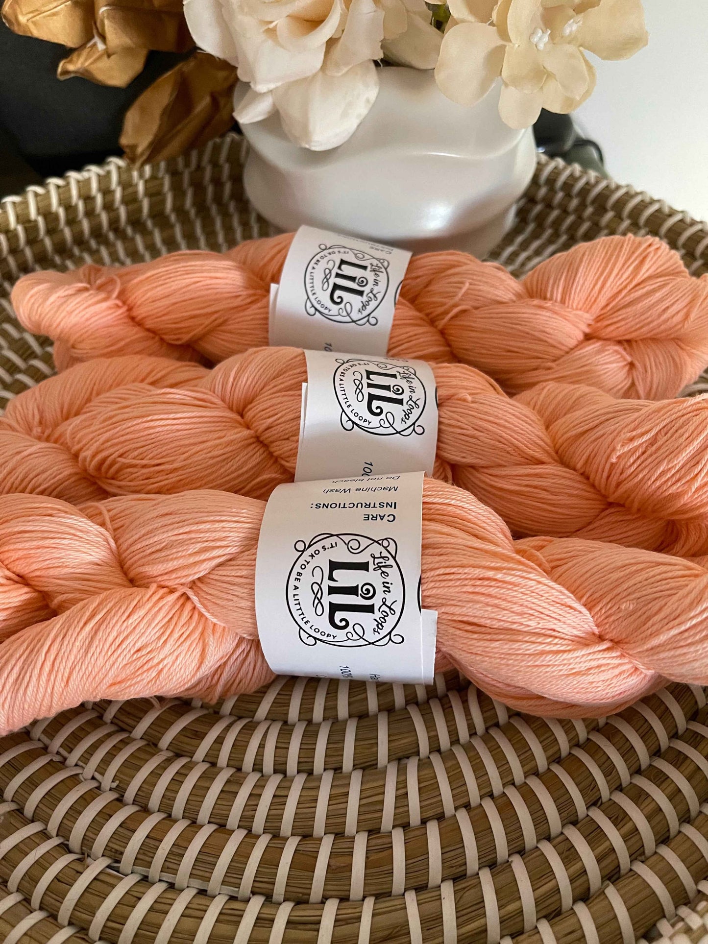 Australian Hand-Dyed Cotton Yarn - 100g Pastels (Light and Polite)