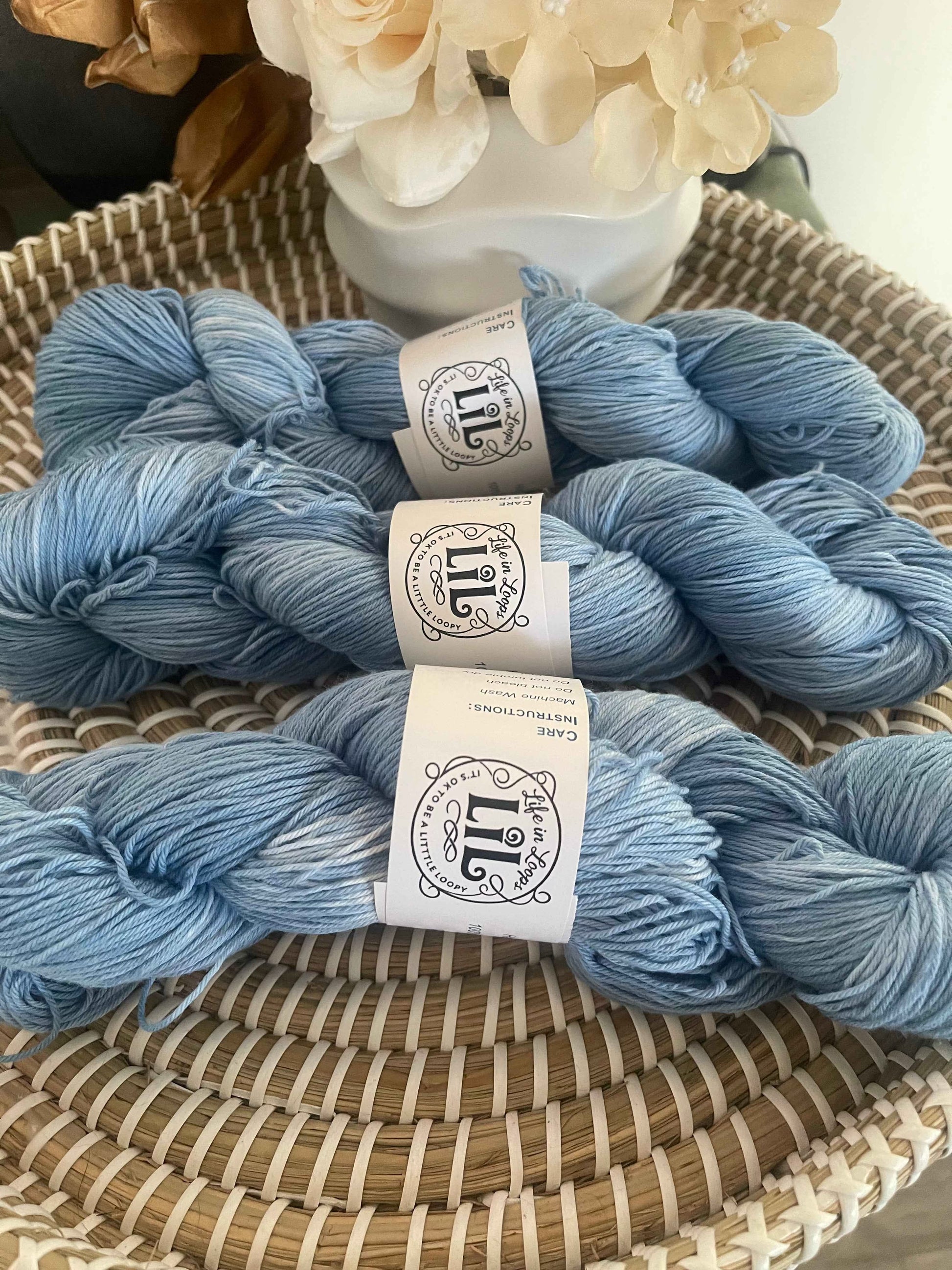 Faded Denim – 100g (4 Ply & 8 Ply Cotton)