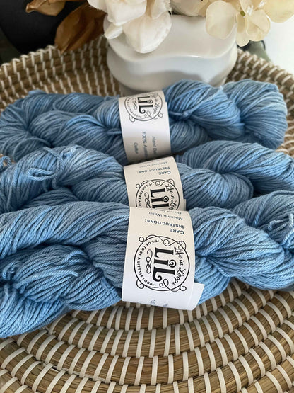Faded Denim – 100g (4 Ply & 8 Ply Cotton)