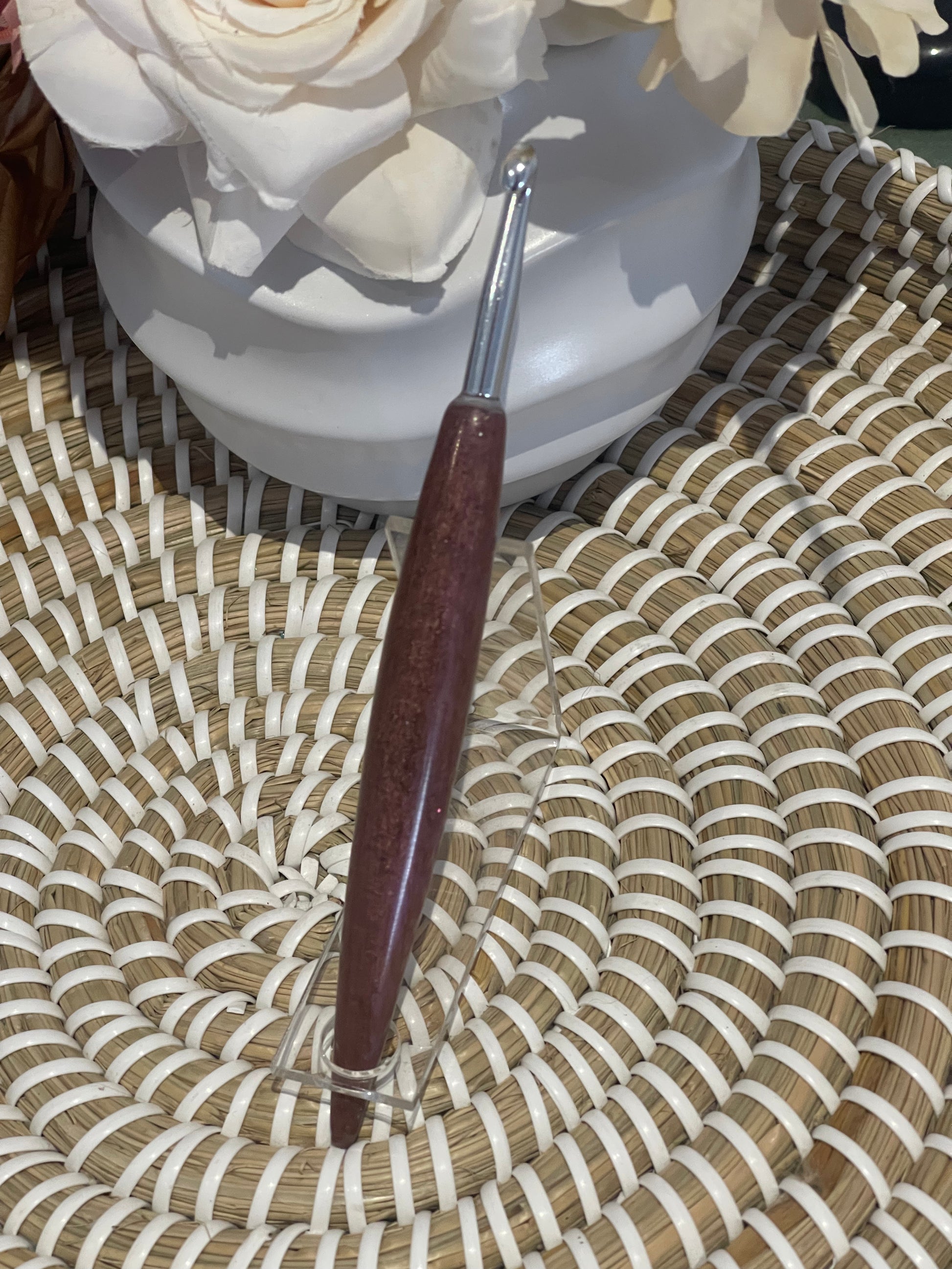 Rose Copper Resin Crochet Hook – 6mm KnitPro - Life in Loops