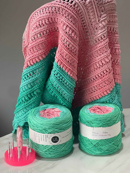 Watermelon Fizz Yarn Cake 🍉✨