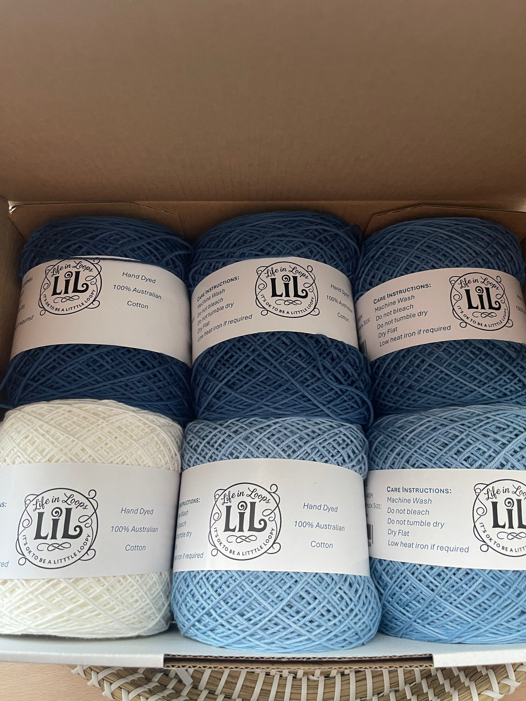 Navy Ombre Box