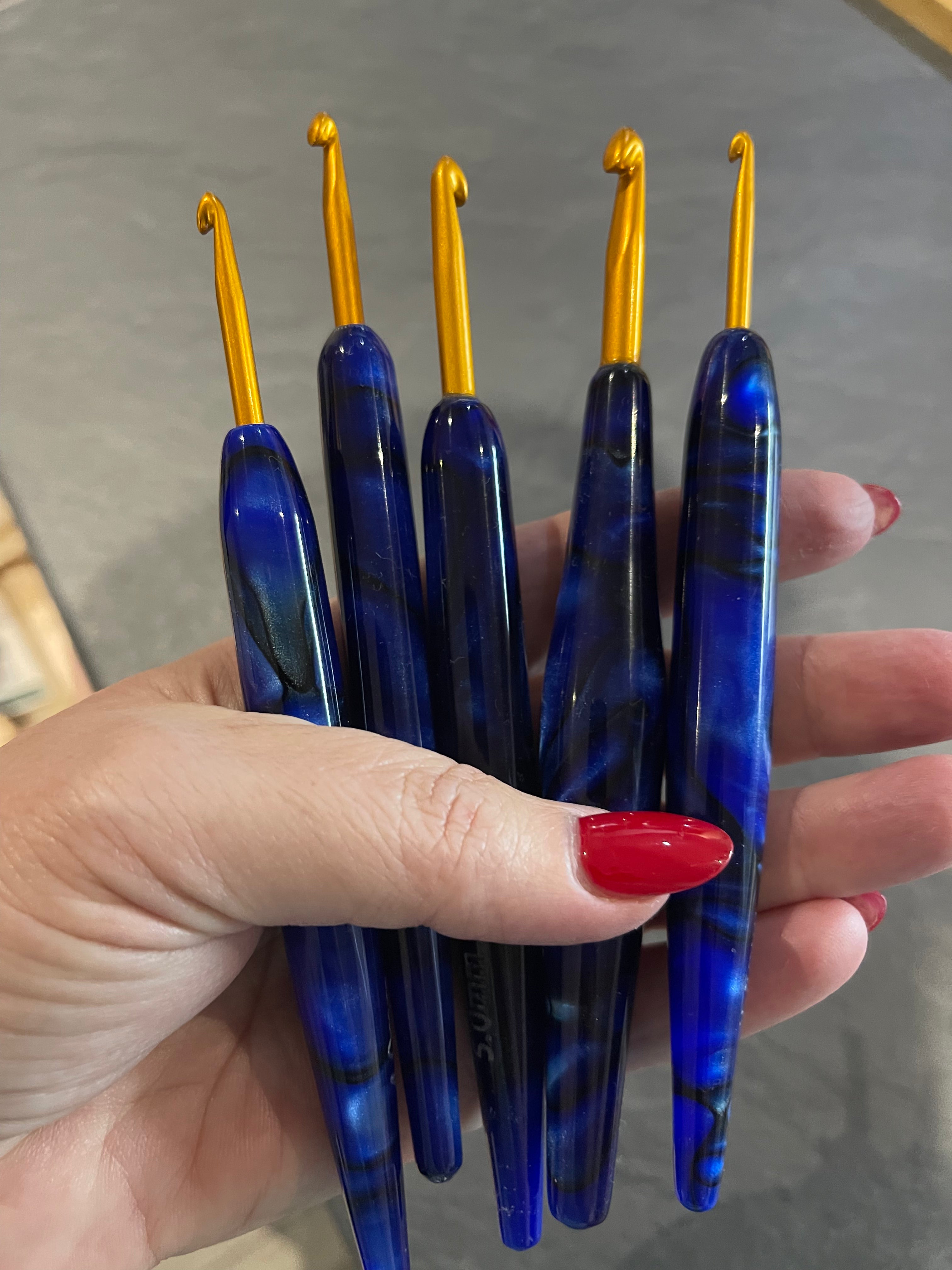 Royal Blue Crochet Hook Set