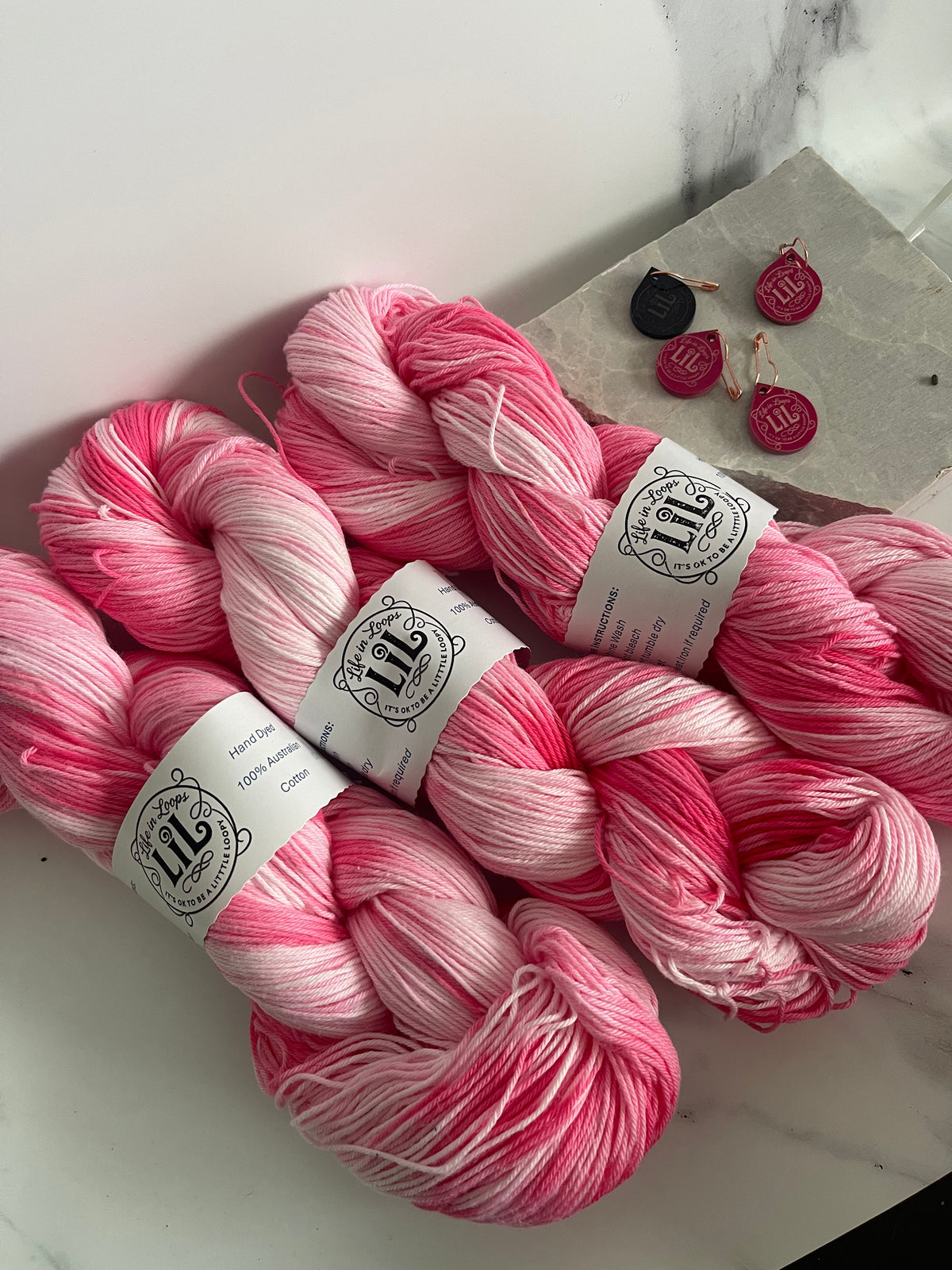 Shockingly Twisted – Hand-Dyed Cotton Yarn | 4 Ply & 8 Ply