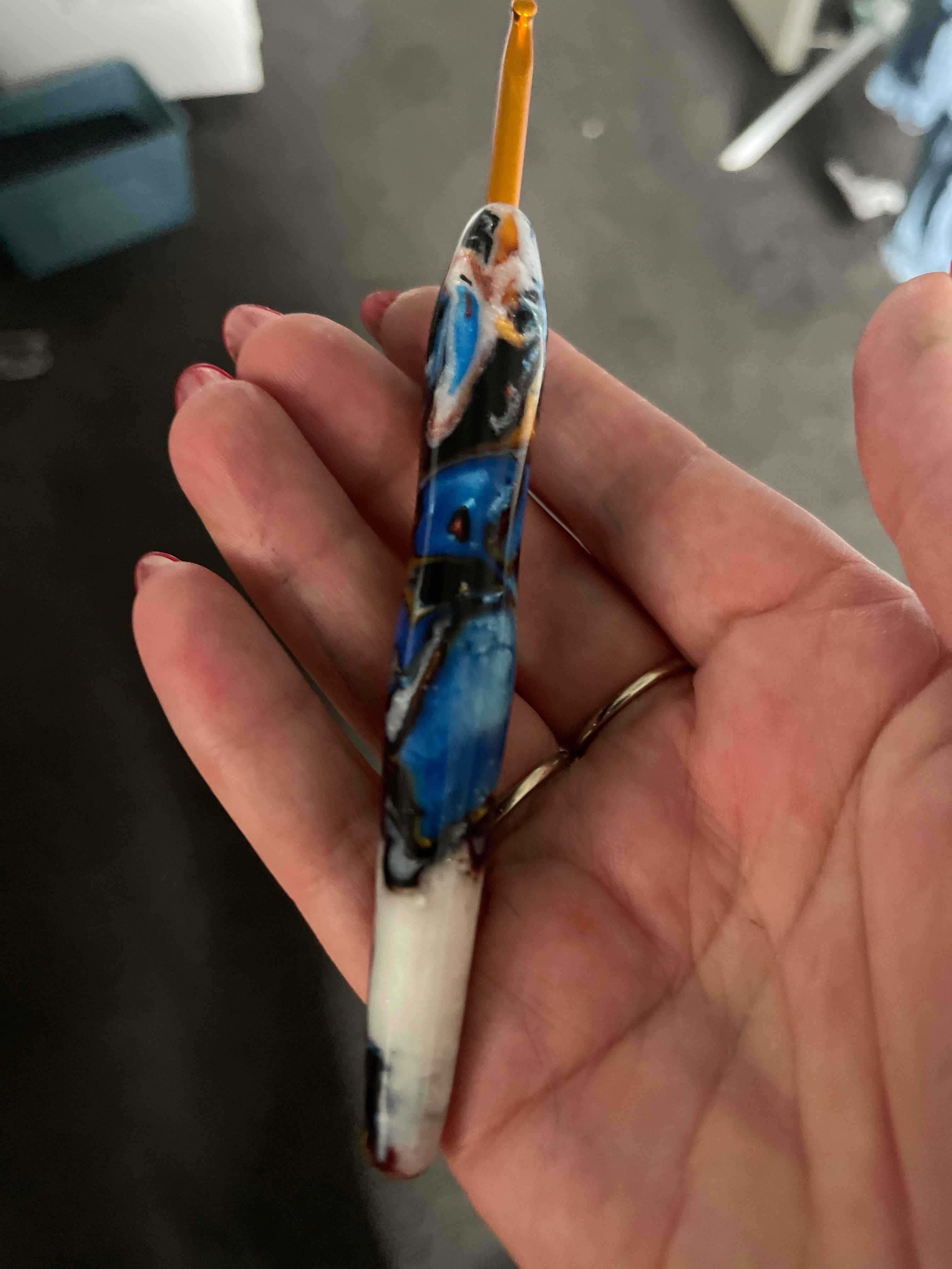 Tempest Blue – 4.5 mm Clover Soft Touch Crochet Hook