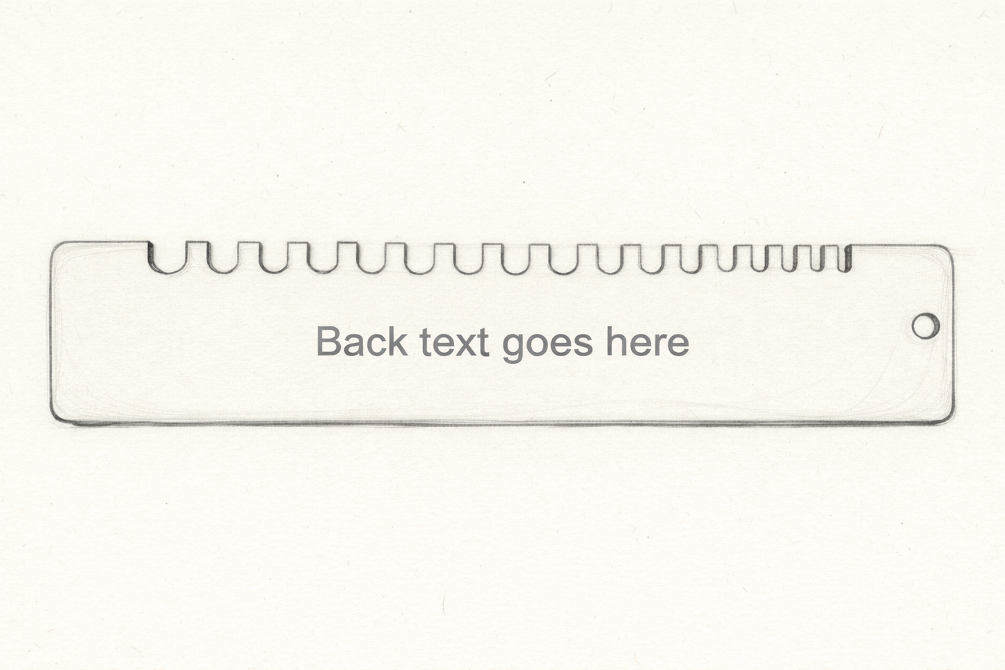 Custom Hook & Needle Gauge – Personalised (Laser Cut Plywood)