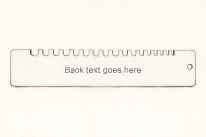 Custom Hook & Needle Gauge – Personalised (Laser Cut Plywood)