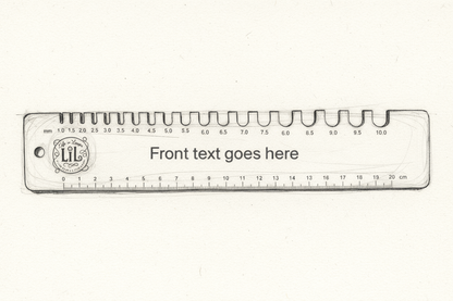 Custom Hook & Needle Gauge – Personalised (Laser Cut Plywood)