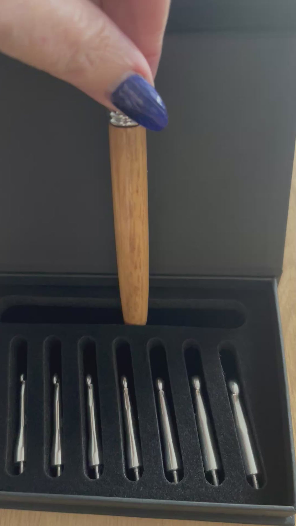 🌿 Spotted Gum – Interchangeable Crochet Hook Set