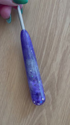 Purple Stardust – 4.5mm Clover Amour | Teardrop Handle