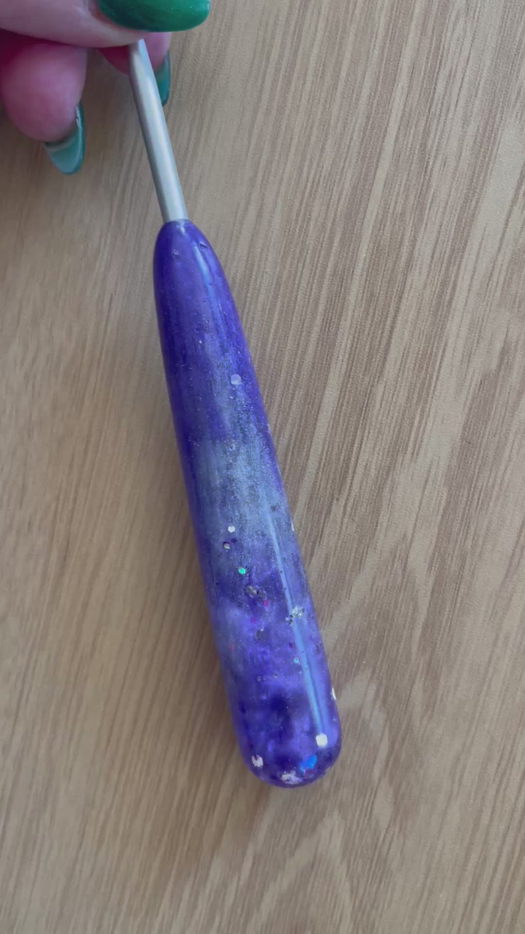 Purple Stardust – 4.5mm Clover Amour | Teardrop Handle